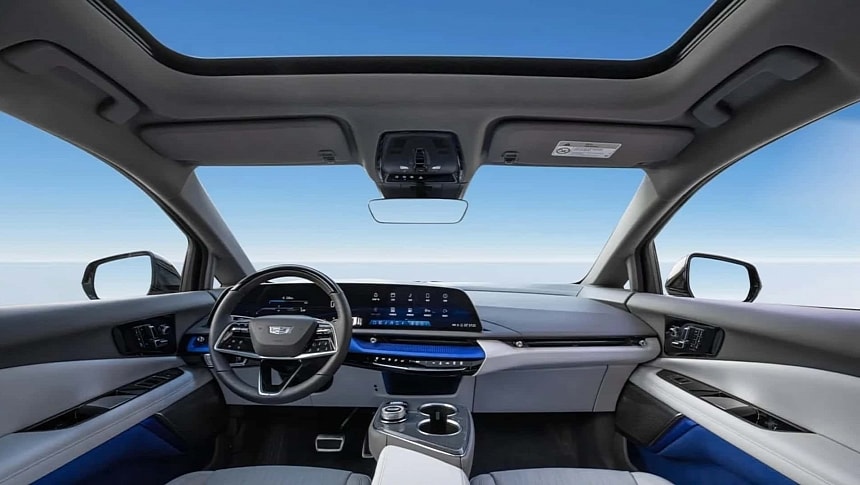 The interior of the 2025 Cadillac Optiq