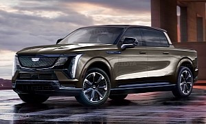 Cadillac Pickup Truck Rendered With 2025 Escalade IQ Styling Traits