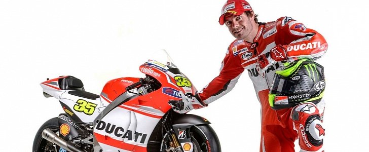 Cal Crutchlos as a Ducati factory rider in 2014