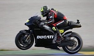 Cal Crutchlow Testing His New Ducati