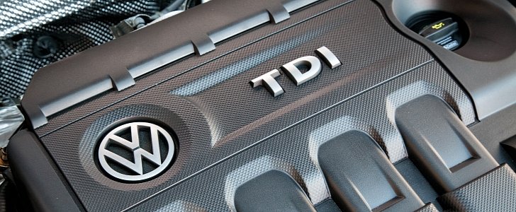 VW TDI engine bay