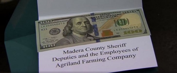 California deputies hand out cash instead of tickets to drivers pulled over for minor offenses