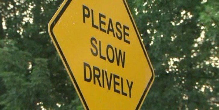 Road sign fail in California