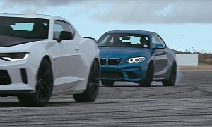 Camaro 1LE Uses V6 to Take on BMW M2 in Head 2 Head