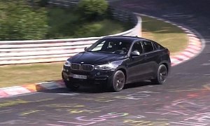 Camo Free 2015 BMW X6 M50d Spotted Testing on the Ring