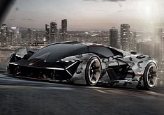 Camouflage Wrap Lamborghini Terzo Millennio Looks Like a Beast in This Rendering