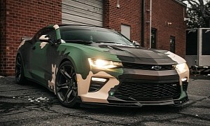 Camouflaged “Young Dolph” Chevy Camaro Hides in Plain Wrap Sight Its ZL1 Traits