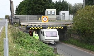 Camper Driver Hits Bridge Because the Navigation App Told Him They’d Fit