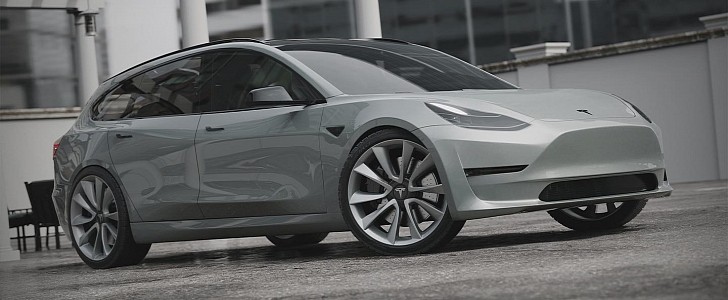 Tesla Model 3 Touring - Rendering