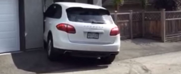 Canadian teen destroys Porsche Cayenne in parking fail