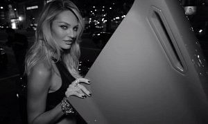 Candice Swanepoel Is Hot Driving in a Lamborghini Aventador Roadster
