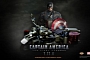 Captain America Using Harley Bikes to Defend Freedom