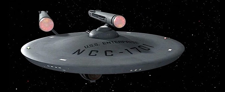 USS Enterprise commanded by Captain Kirk