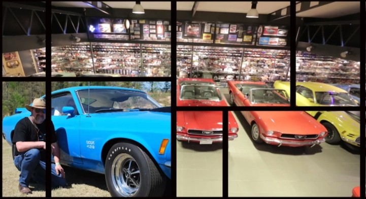 Adelbert Engler's Ford Mustang scale model collection