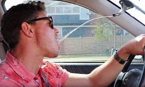 Car Mod Makes Windshield Wiper Squirt Kombucha Right into Your Mouth