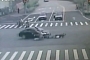 Car Ploughs in Bike Ridden by 5 Chinese Guys