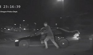 Car Thief Runs Himself Over as he Flees From Police in Oregon