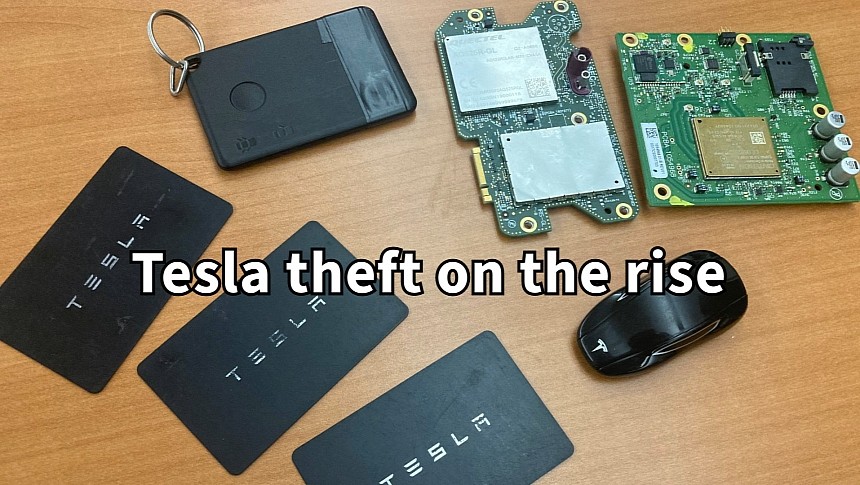 Tesla theft is on the rise