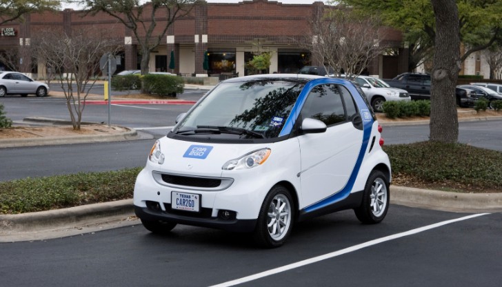 smart fortwo car2go in Austin, Texas.