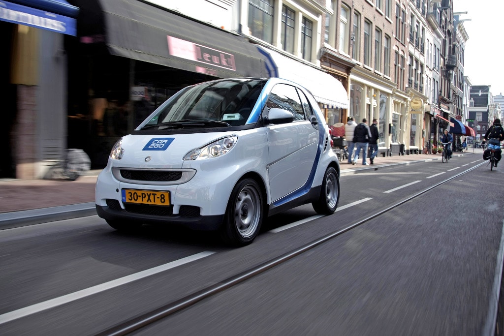 smarts go electric in Amsterdam