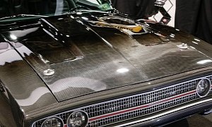 Carbon Fiber 1970 Dodge Charger with Immaculate Mercury Racing Engine Debuts at SEMA 2015