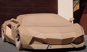 Cardborghini, the Cardboard Lamborghini Aventador, Sells for Real Car Money