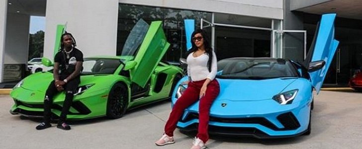 Rappers Offset and Card B got his & hers Lamborghinis