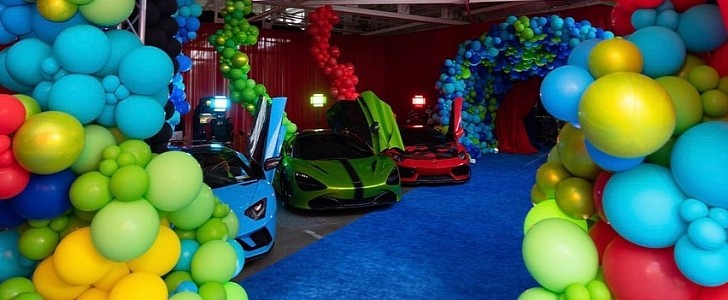 Cardi B and Offset throw car-themed party with real Lamborghinis for their 1-year-old son Wave