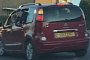 Careless Driver Lets Kids Hang Out The Open Windows of His Citroen C3 Picasso