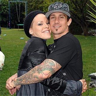 Carey Hart and wife, Pink