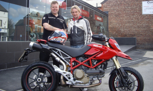 Carl Fogarty Gets a Ducati Hypermotard S for Personal Use
