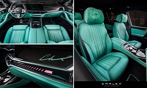Carlex Gives the BMW X7 a Mint-Hued Interior, Calls It a Subtle Makeover