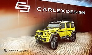 Carlex Tunes Mercedes-Benz G500 4x4² By Brabus, Transforms Into a Leather Cube