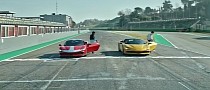 Carlos Sainz, Charles Leclerc Check Out the 2021 Ferrari SF90 Stradale at Imola