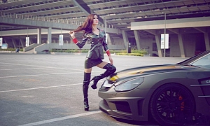 Carlsson C25 Mercedes SL65 AMG and Chinese Latex Babe