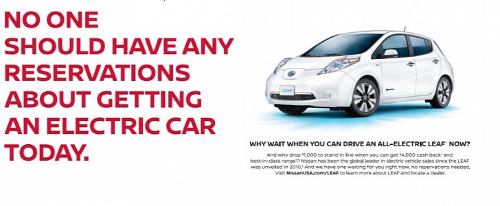 Nissan LEAF advertising
