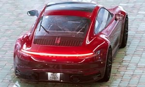 Carmine Red 2020 Porsche 911 Looks Majestic in Real-World Photo