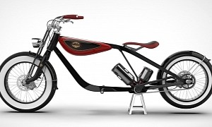 Carota Design Blows Away Traditional e-Bikes With a Classic Chopper Rendering
