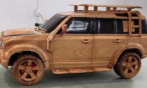 Carpenter Crafts a Beautiful 2021 Land Rover Defender 110 X Replica