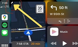 CarPlay Dashboard Suddenly Showing a Mysterious UI Element for Google Maps Users