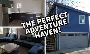 Carriage DIY Home Is a Gearhead's Adventure Haven: Prefab Studio Living With a Garage