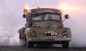 Cars’ Mater Goes Nuts and Shreds its Tires