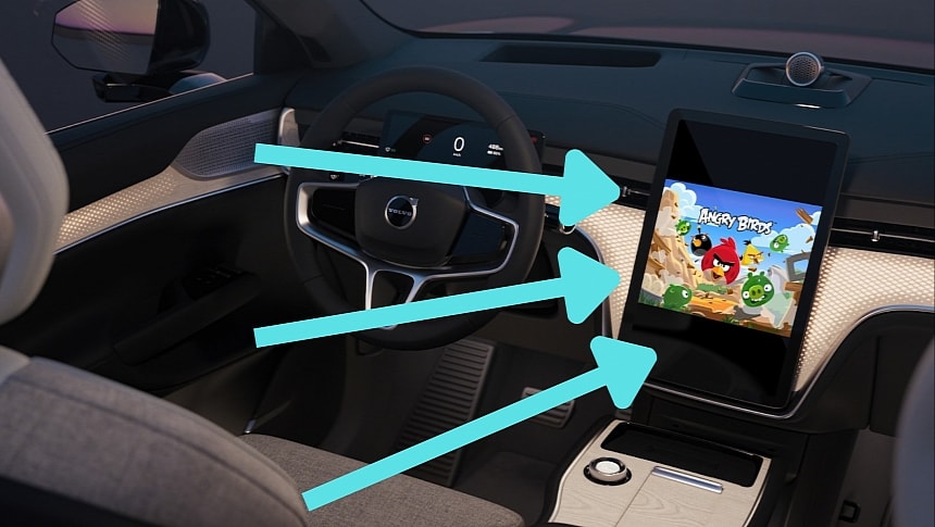 Angry Birds on Android Automotive