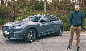 Carwow's Mat Watson Reviews the RHD 2021 Ford Mustang Mach-E, Overall Likes It