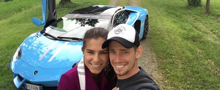 Casey Stoner and his wife Adriana in Italy