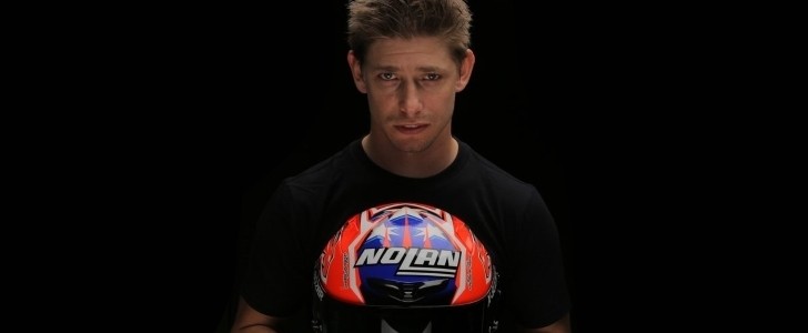 Casey Stoner and his Nolan X-802RR Carbon Fitting