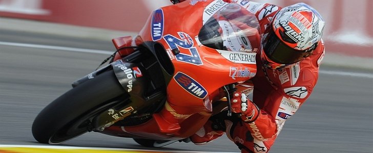 Casey Stoner on a Ducati