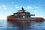 Caspian Star Superyacht Concept Boasts Shallow Draft, Fold-Down Side Platforms