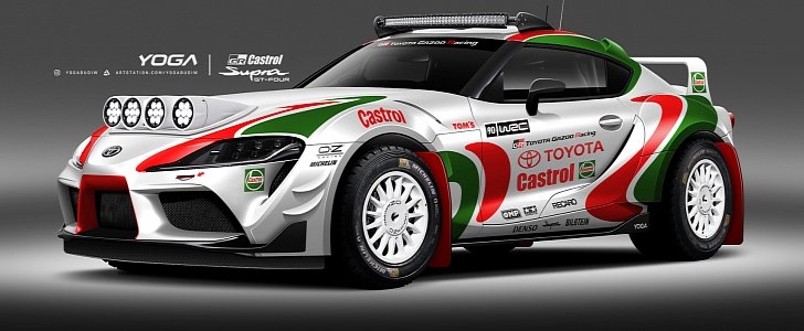 oyota Gazoo Racing Castrol Supra GT-Four rendering by Yoga Budi Widiantoro