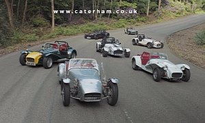 Caterham Celebrates 60th Anniversary Of The Lotus Seven By Hooning Iconic Models